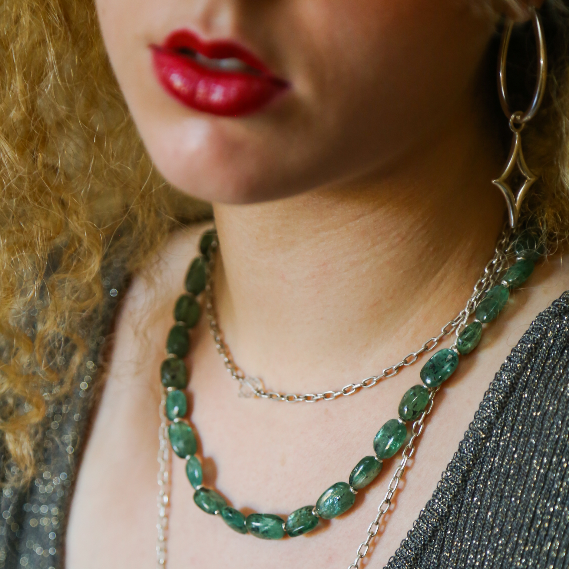 Veronique Green Kyanite Necklace