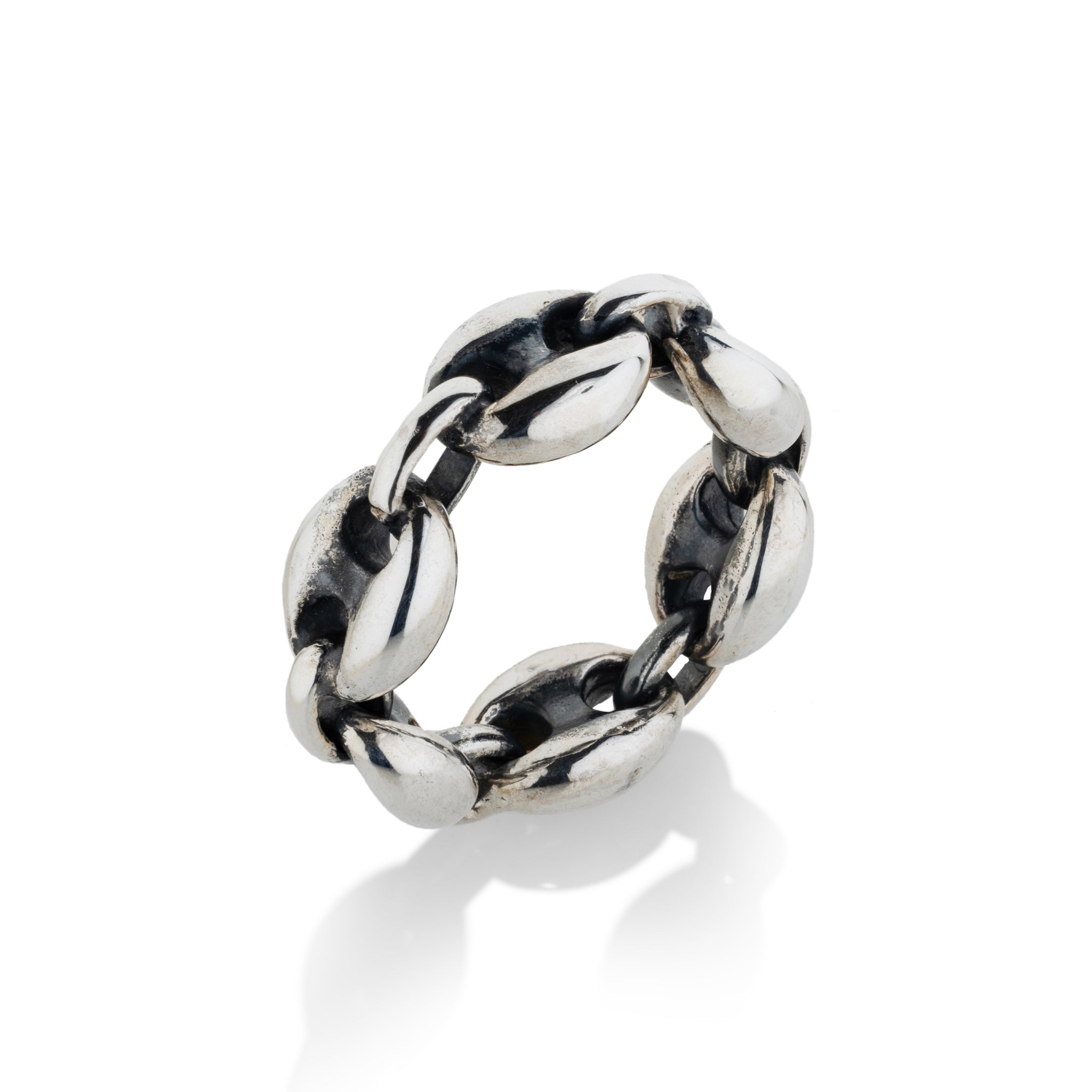 Cafe Silver Link Ring