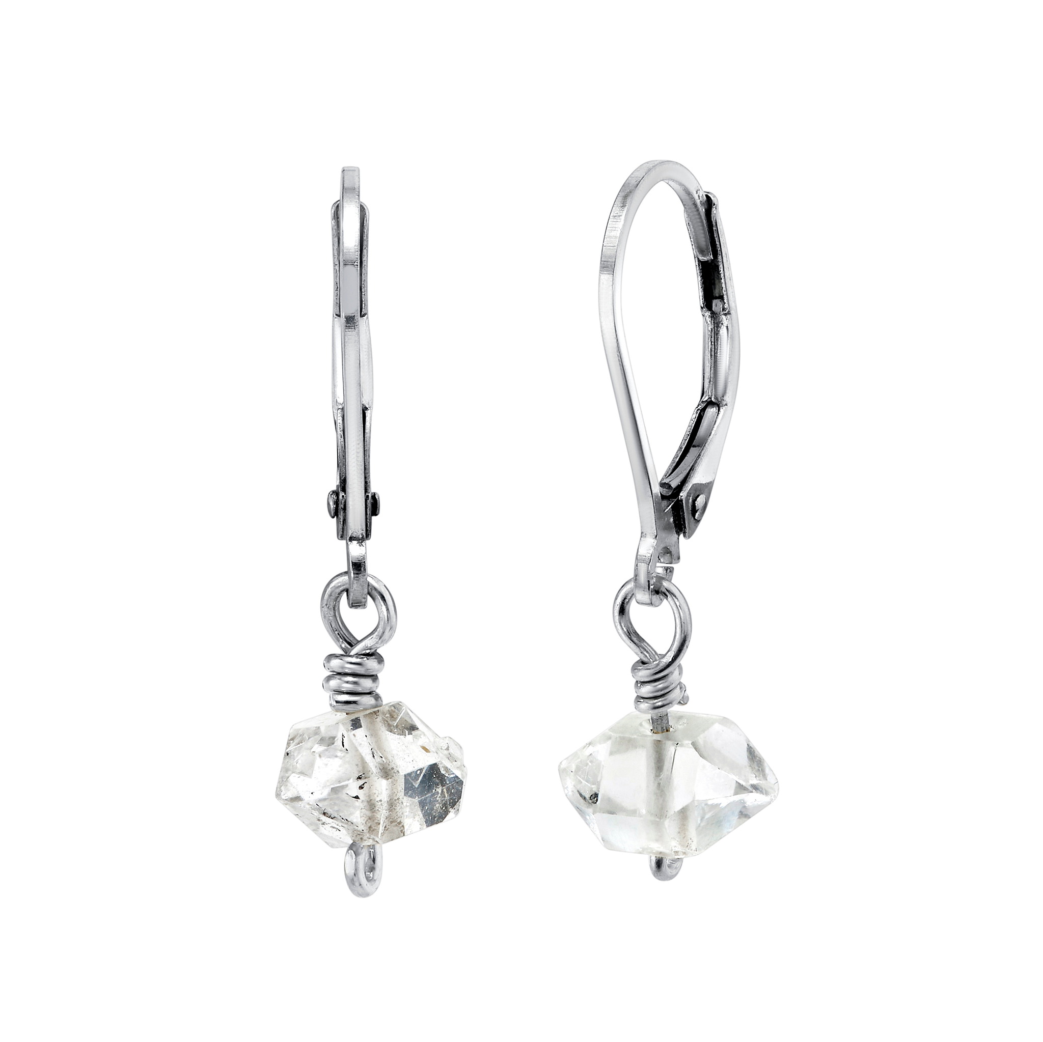 Thea Herkimer Silver Earrings
