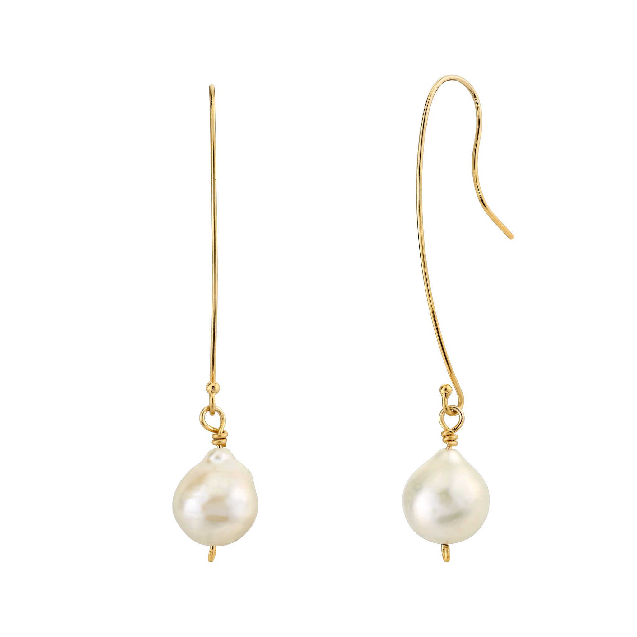 Daria Gold Pearl Earrings