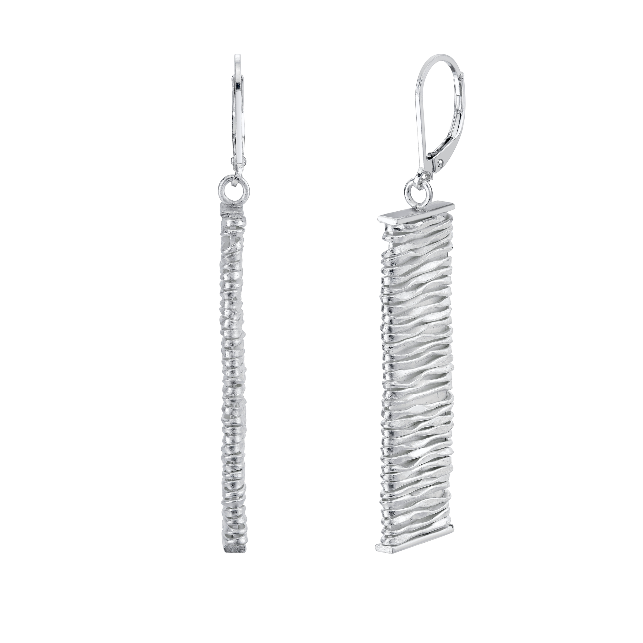 Jessica Silver Wire-Wrapped Earrings
